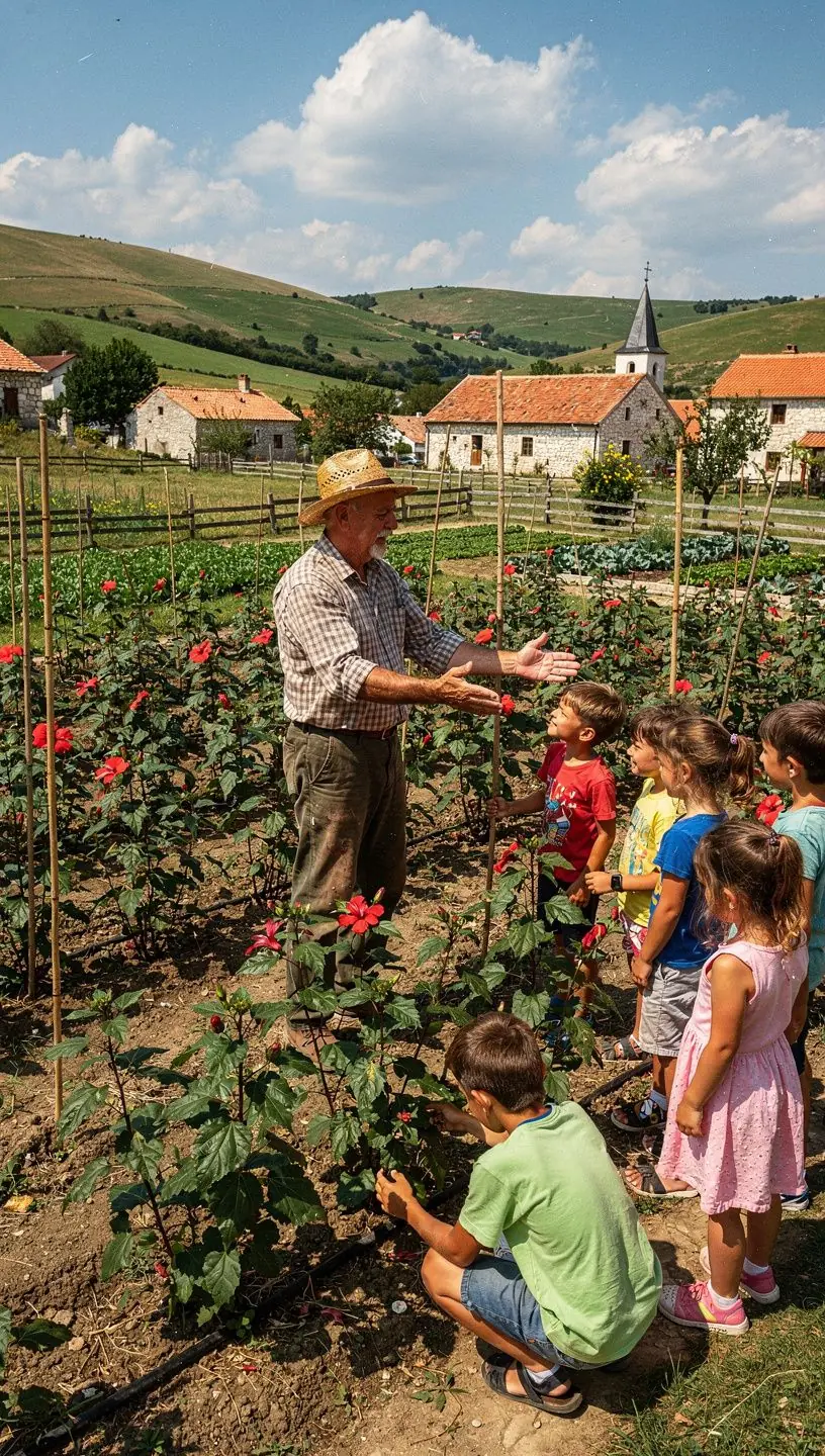 Sastojci čaja za kontrolu krvnog tlaka prikazani u staklenoj posudi
